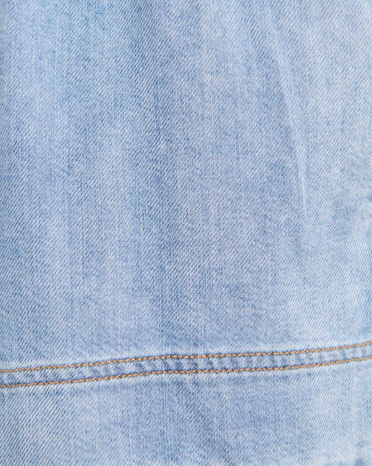 Loe Denim Pull On Short in LIGHT WASH