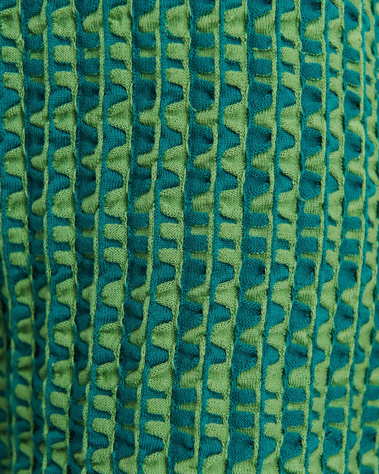 Kelly Contrast Knit Tank in GREEN MULTI