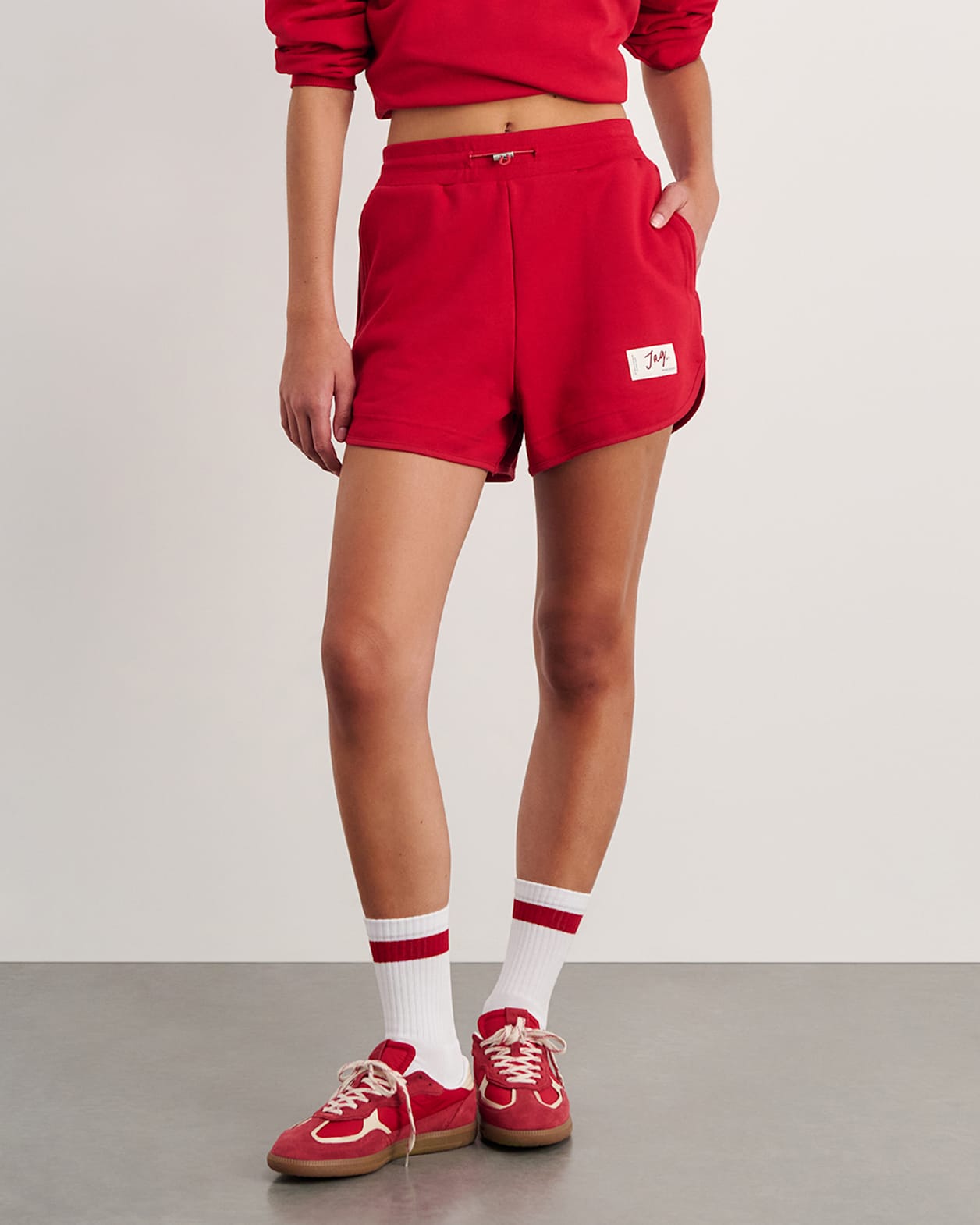 Aston Sweat Short in DEEP RED