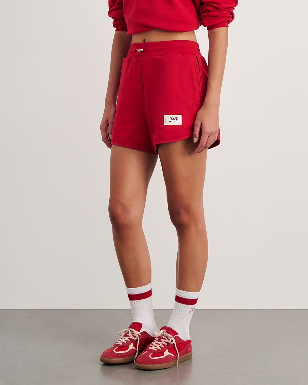 Aston Sweat Short in DEEP RED