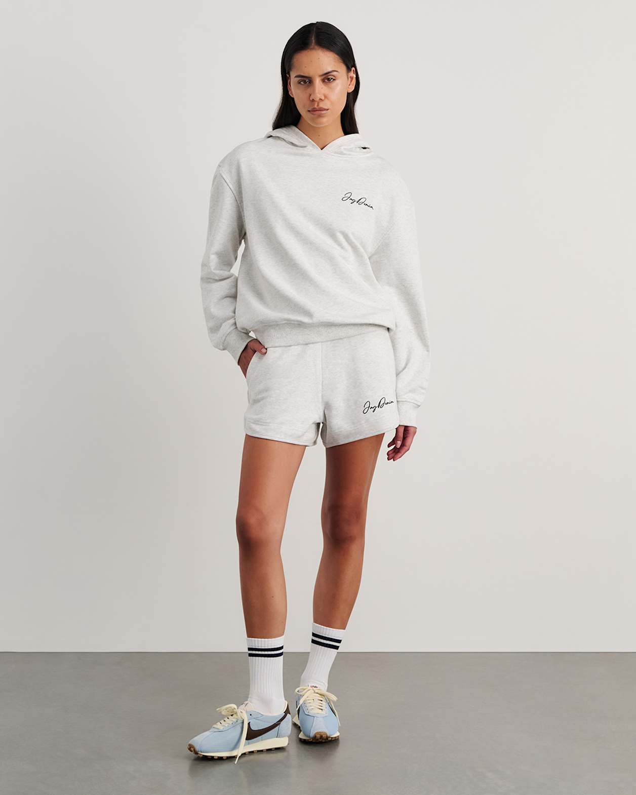 Aston Hoodie in GREY MARLE