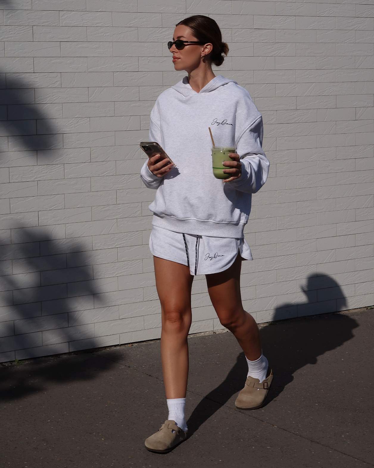 Aston Sweat Short in GREY MARLE