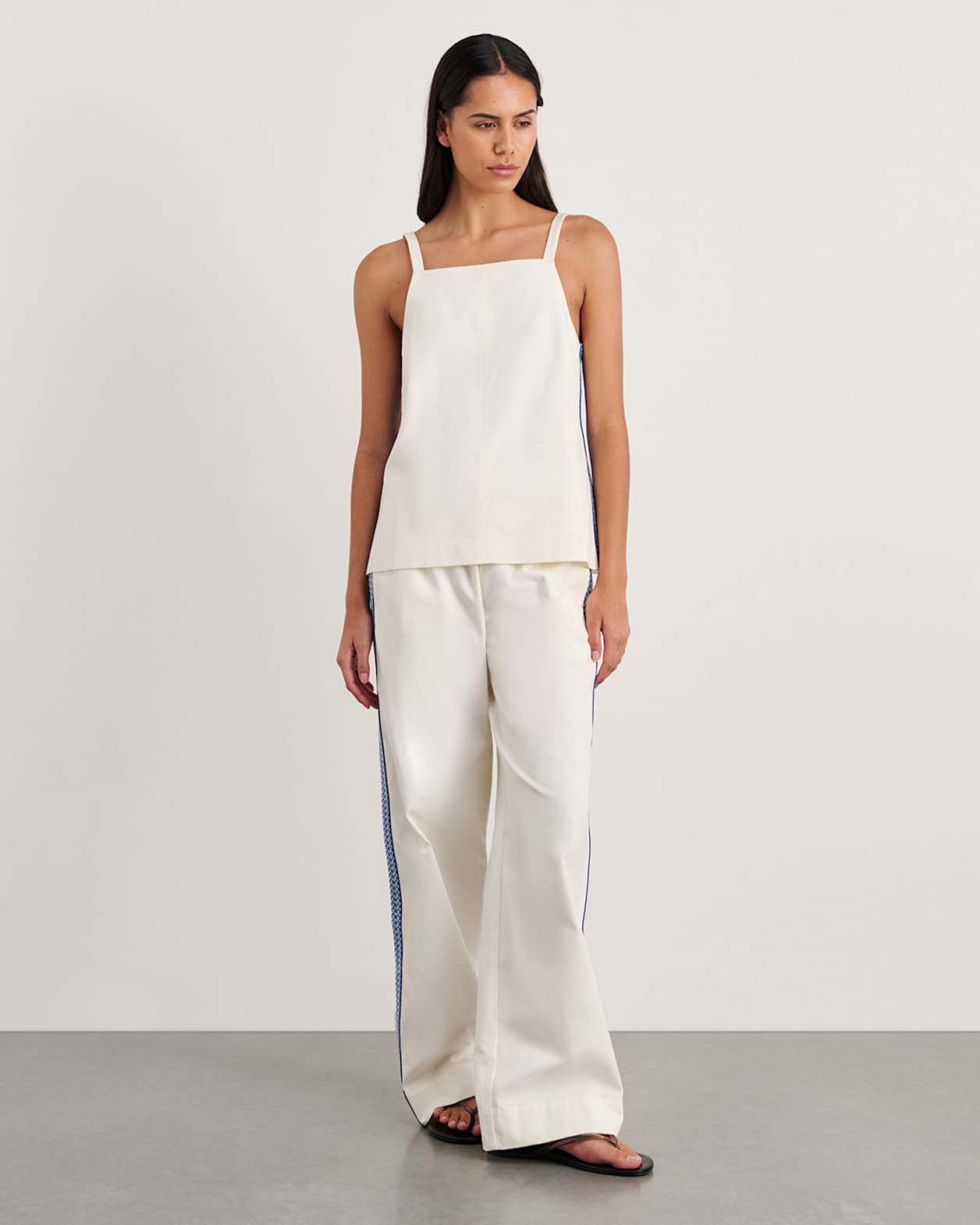 Canvas Contrast Cami in MILK