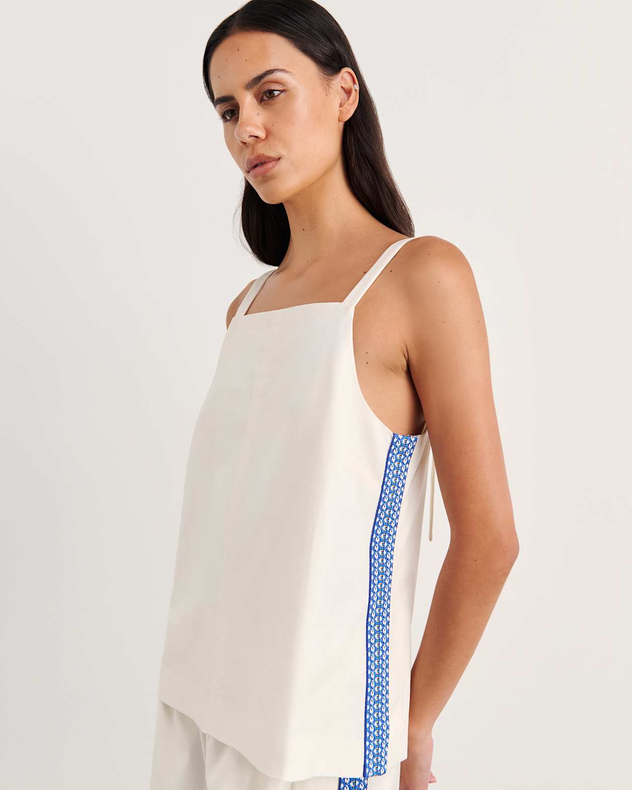 Canvas Contrast Cami in MILK