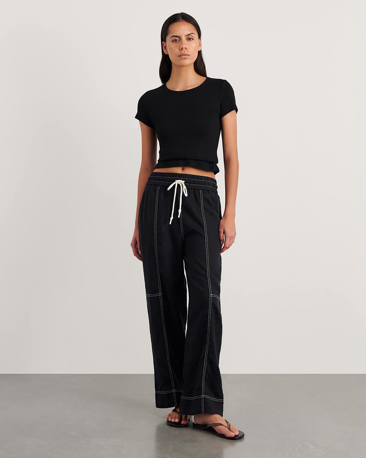 Kate Baby Tee in BLACK