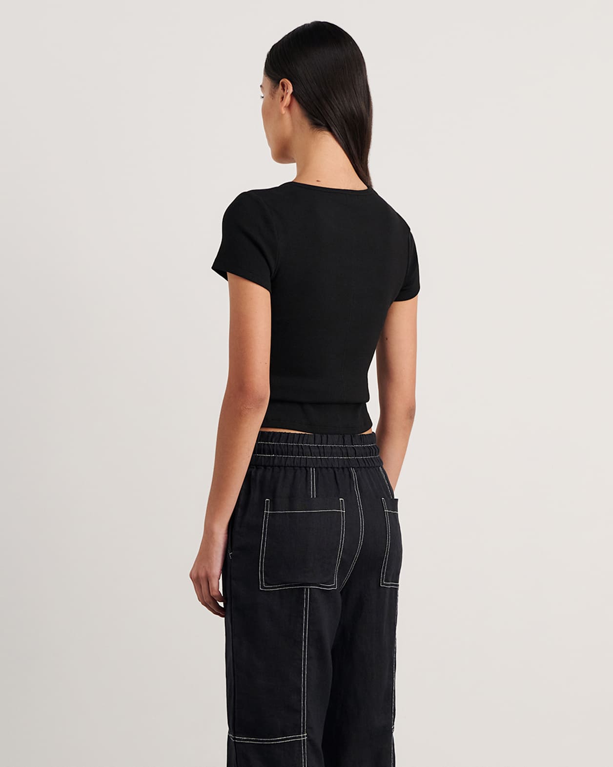 Kate Baby Tee in BLACK