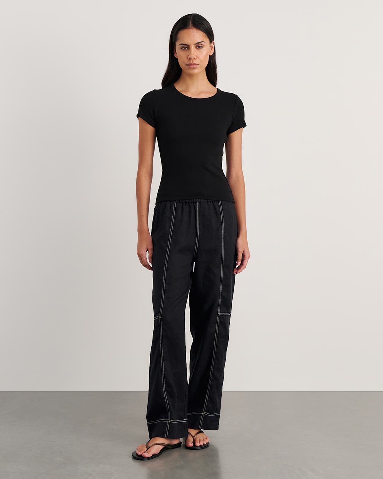 Kate Baby Tee in BLACK