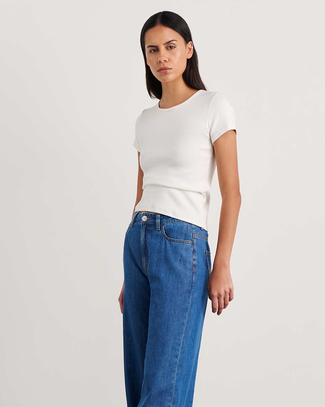 Kate Baby Tee in WHITE