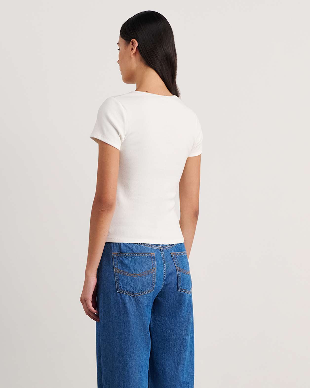 Kate Baby Tee in WHITE