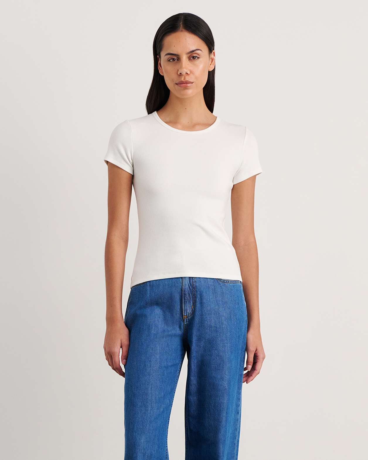 Kate Baby Tee in WHITE