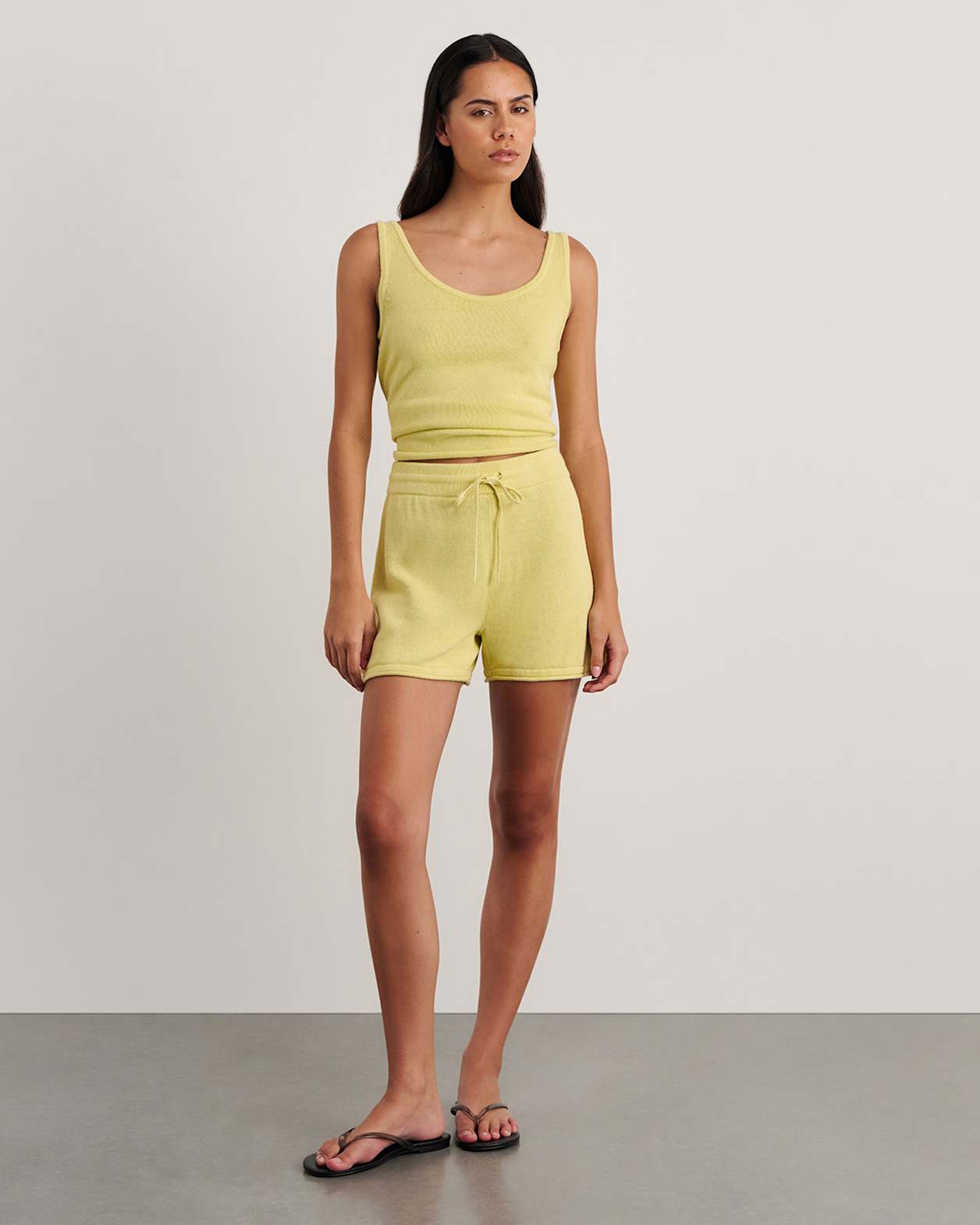 Brita Knit Tank in CITRUS