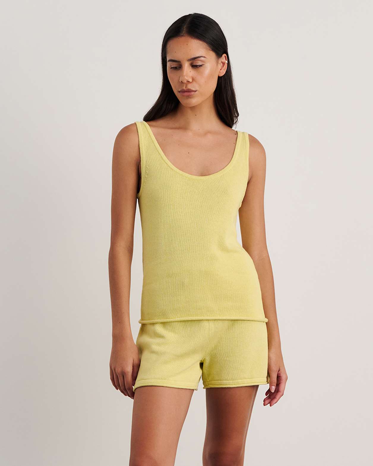 Brita Knit Tank in CITRUS