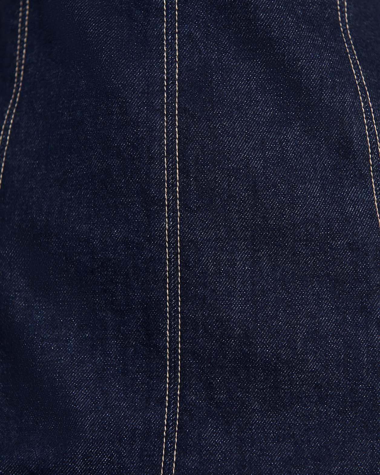 Daphne Denim Mini Dress in RAW WASH