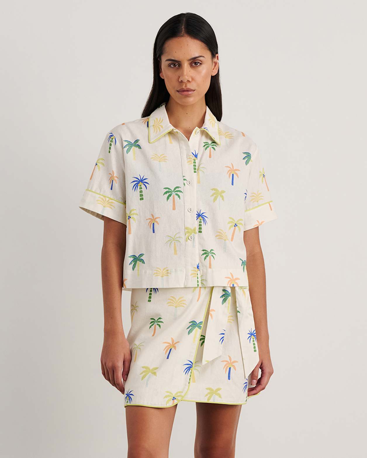 Palm Resort Shirt in IVORY/MULTI