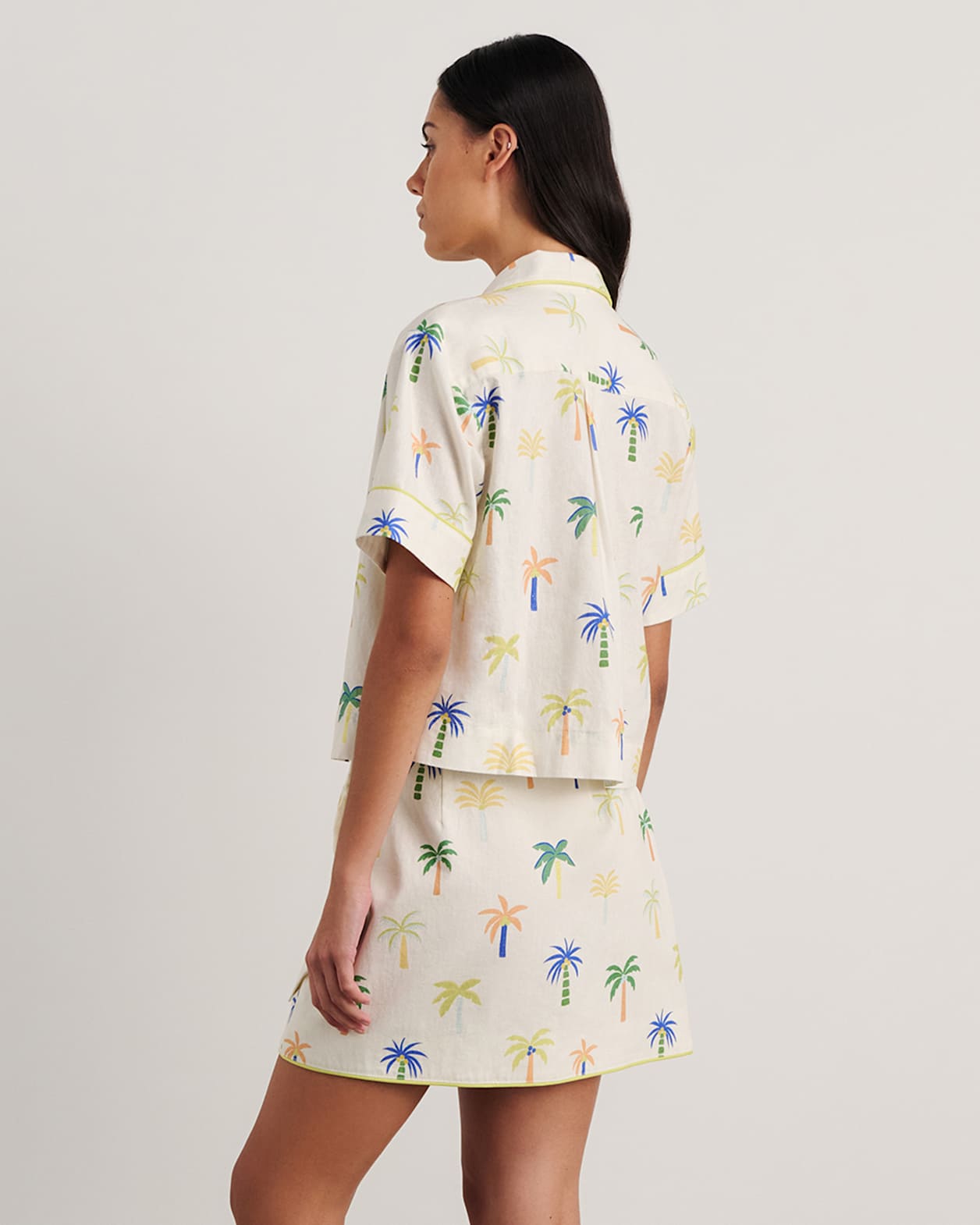 Palm Resort Shirt in IVORY/MULTI