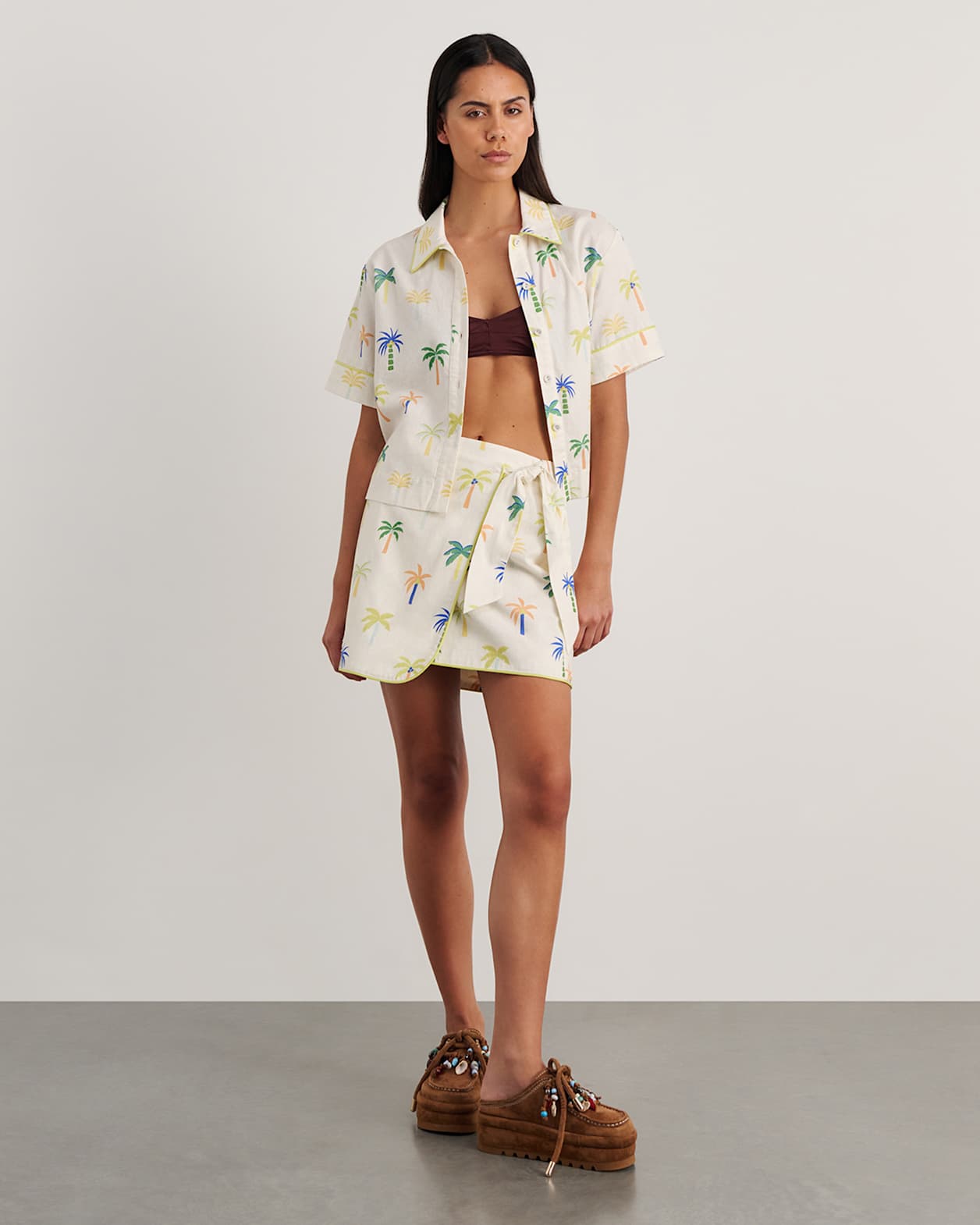 Palm Resort Shirt in IVORY/MULTI