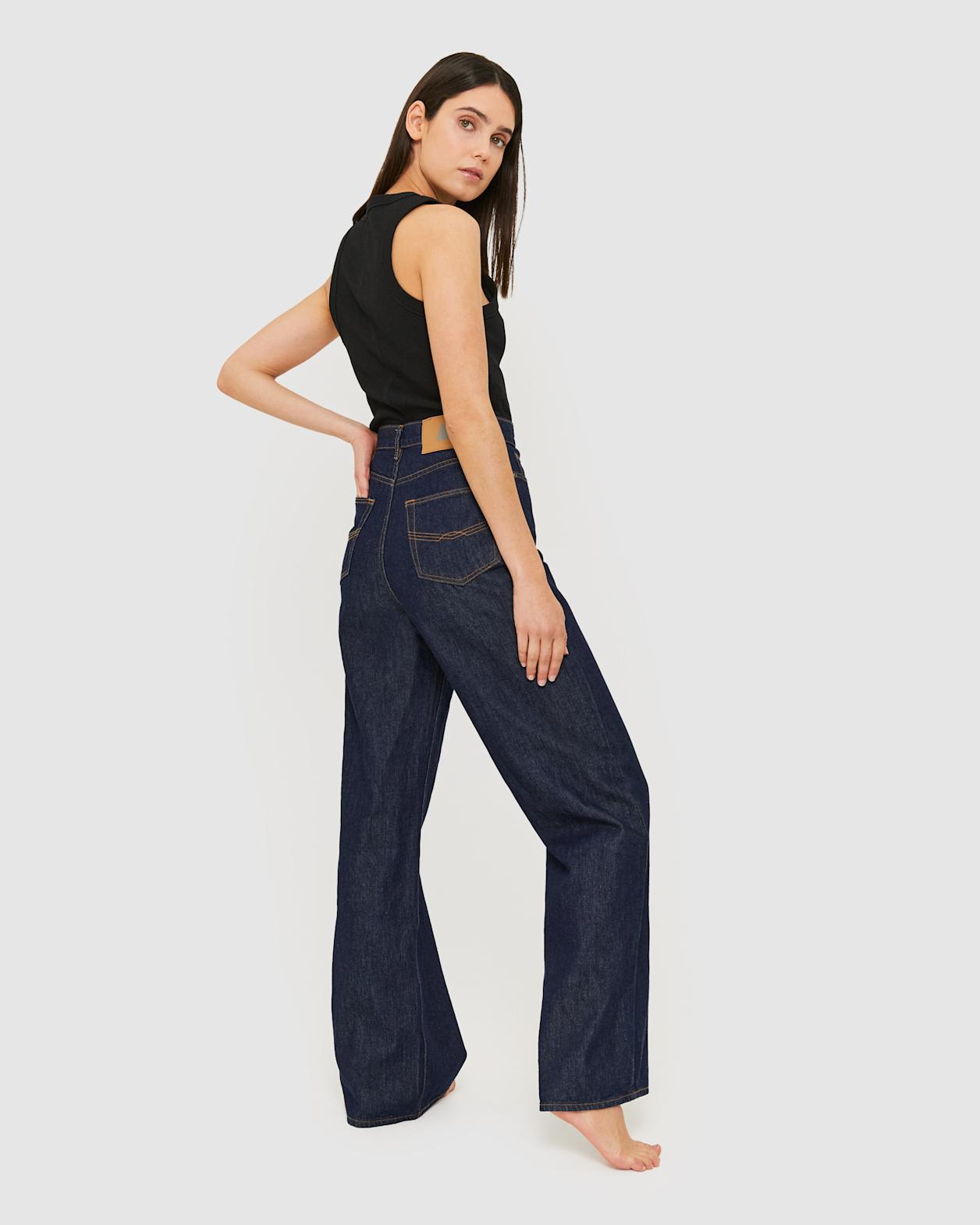 Leah Wide Leg Jean in RAW WASH
