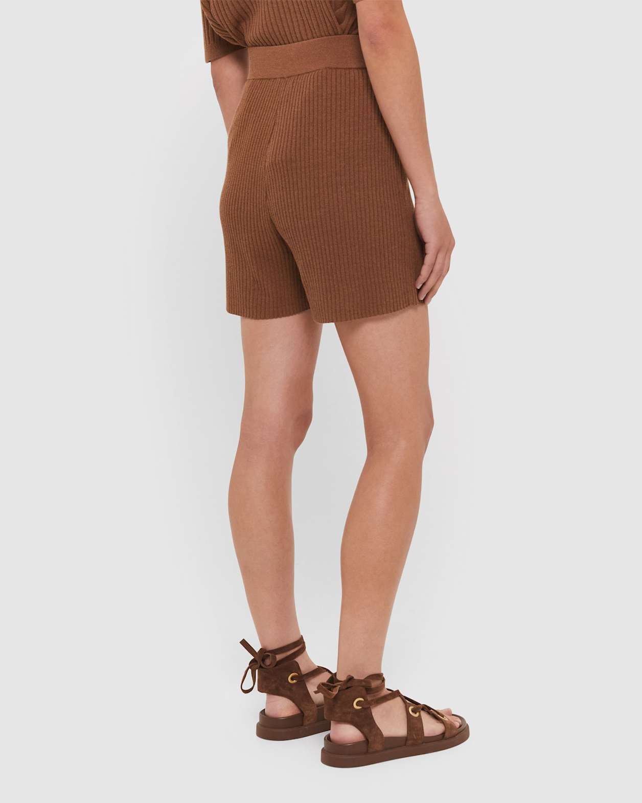 Sadie Knitted Shorts in COCONUT