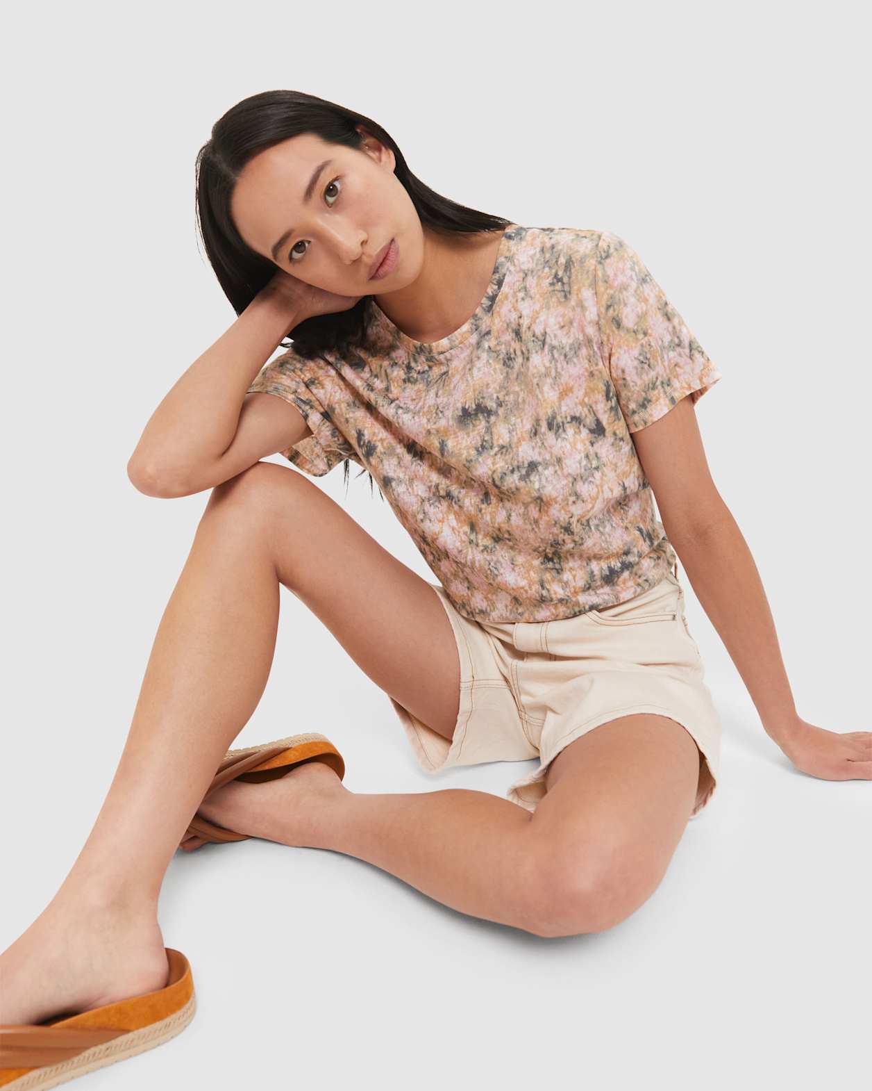 Ava Kaleidoscope Printed Tee in MULTI