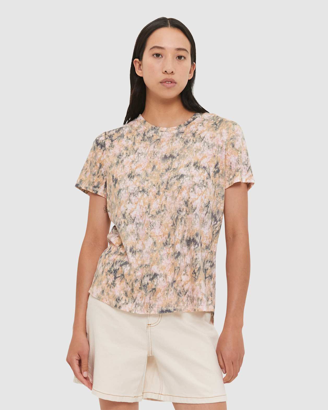 Ava Kaleidoscope Printed Tee in MULTI