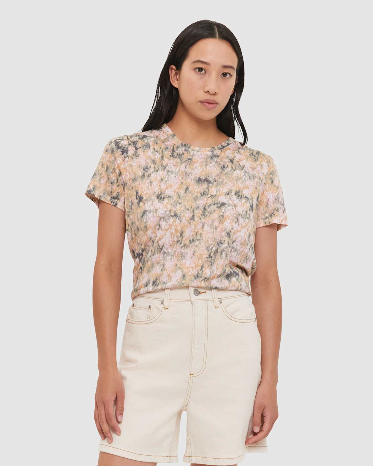 Ava Kaleidoscope Printed Tee in MULTI