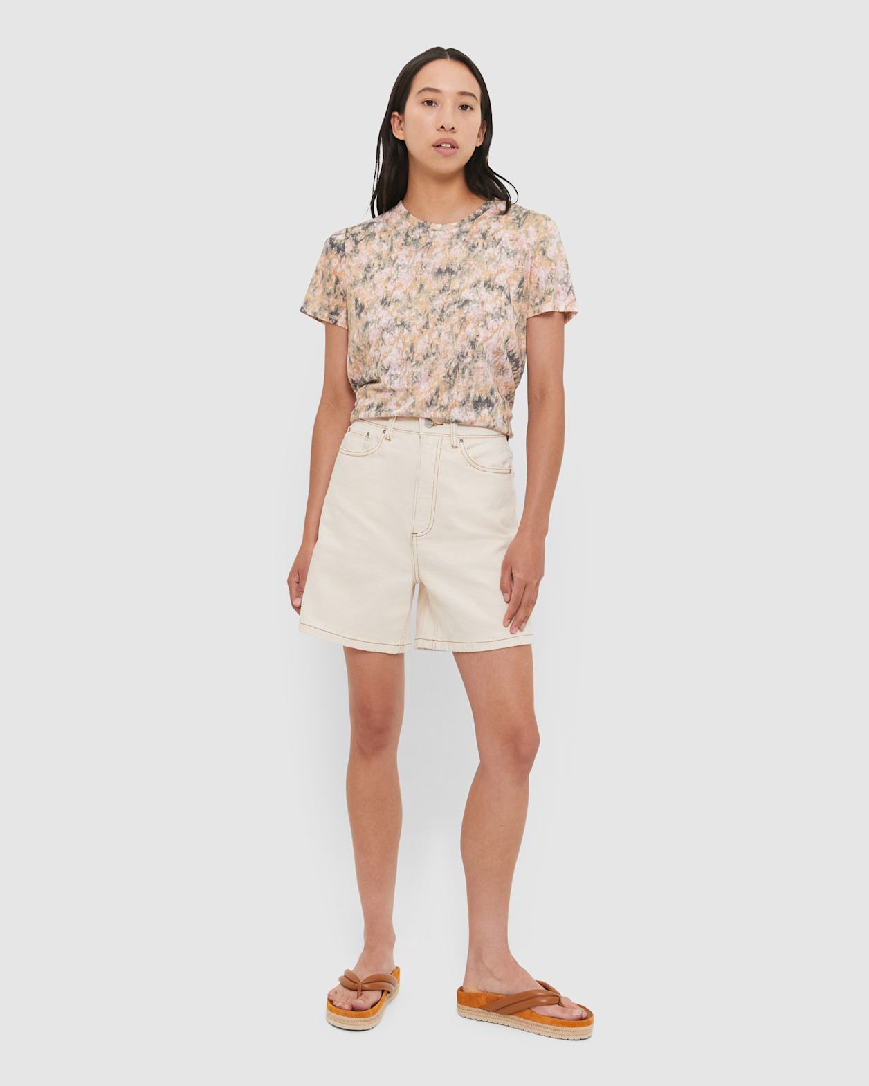 Ava Kaleidoscope Printed Tee in MULTI