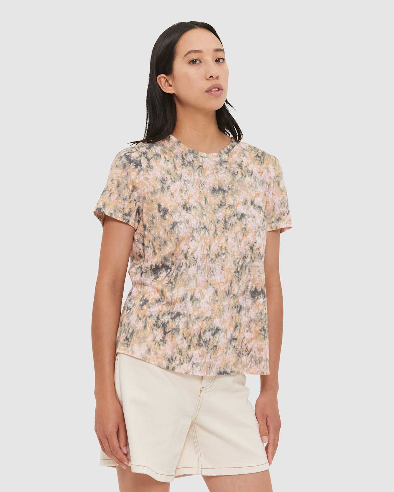 Ava Kaleidoscope Printed Tee in MULTI