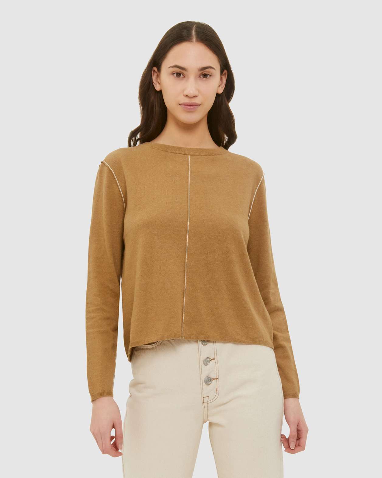 Isla V Back Knit in CAMEL