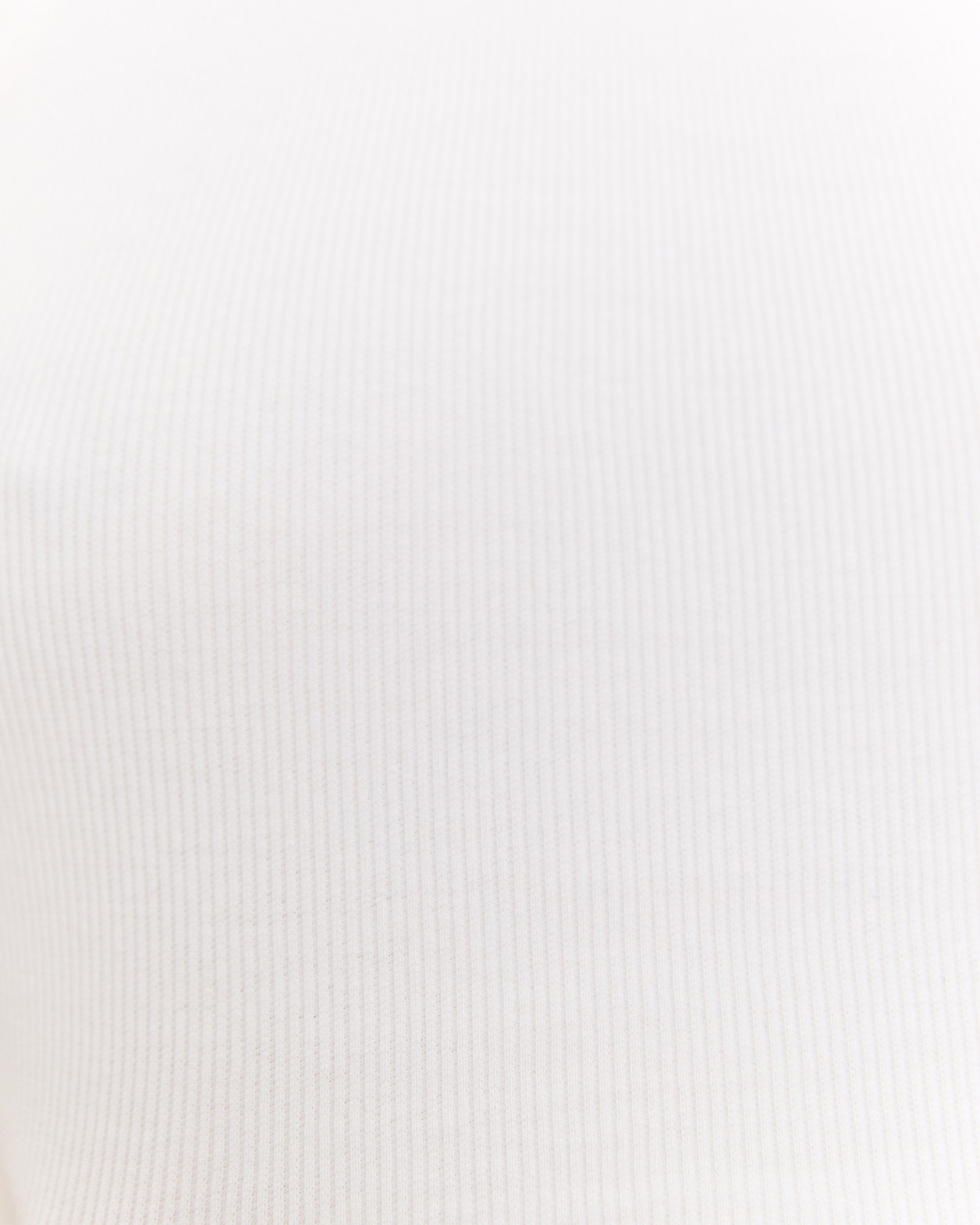 Organic Cotton Crop Tank in WHITE