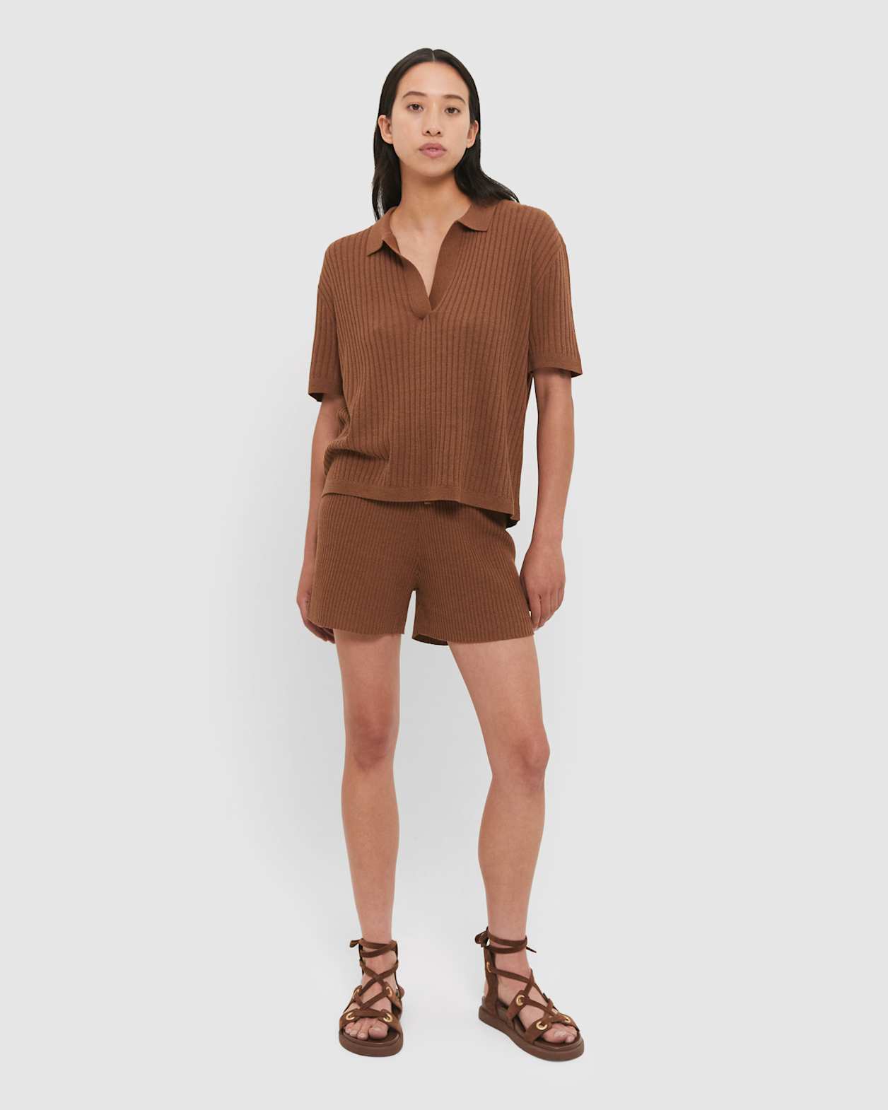Sadie Knitted Top in COCONUT