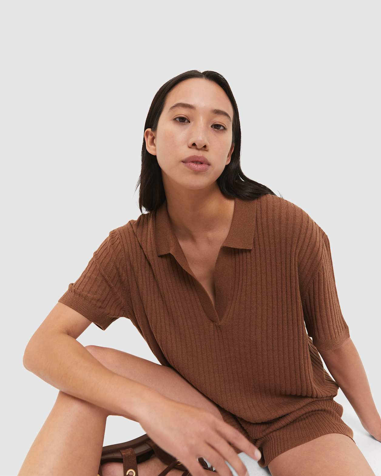 Sadie Knitted Top in COCONUT