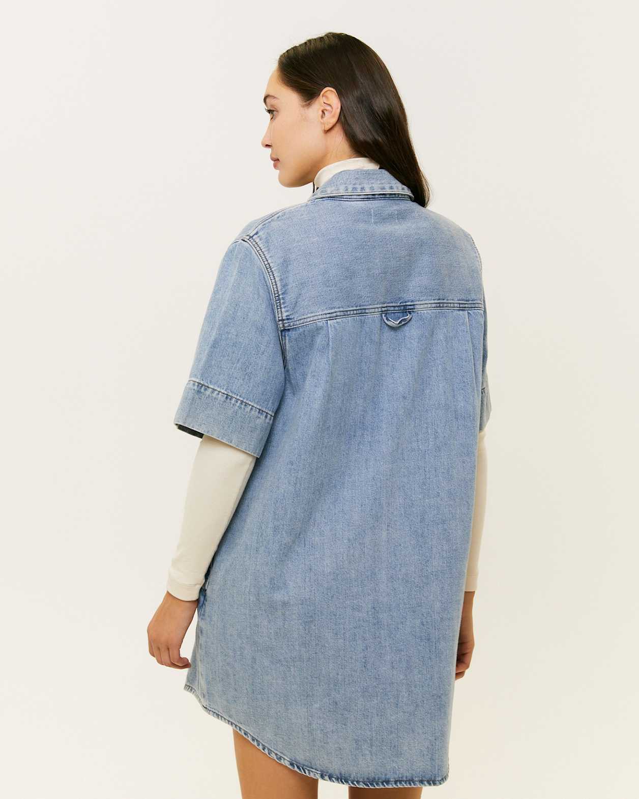 Billie Denim Dress in BANDIT WASH