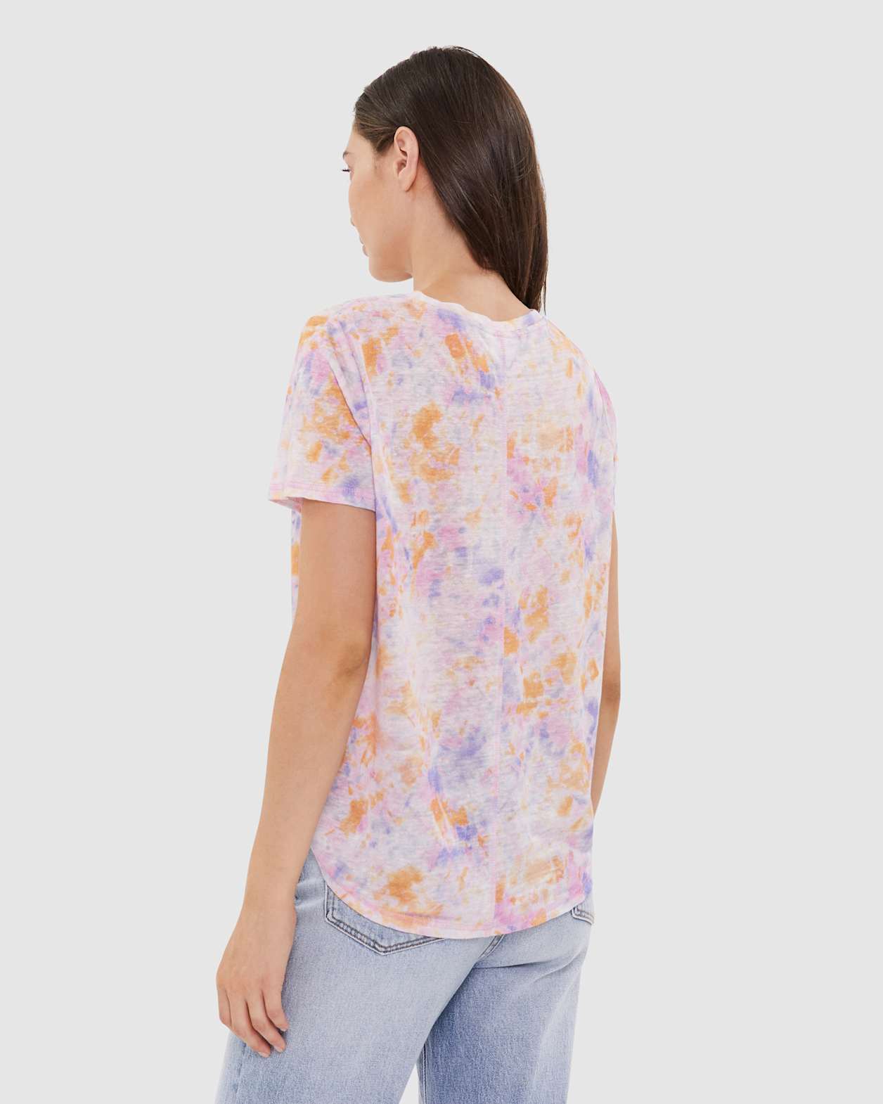 Ava Pink Marble Tee test 31 in PINK MULTI