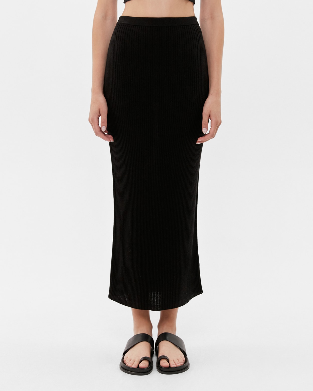 Sadie Knit Skirt in BLACK