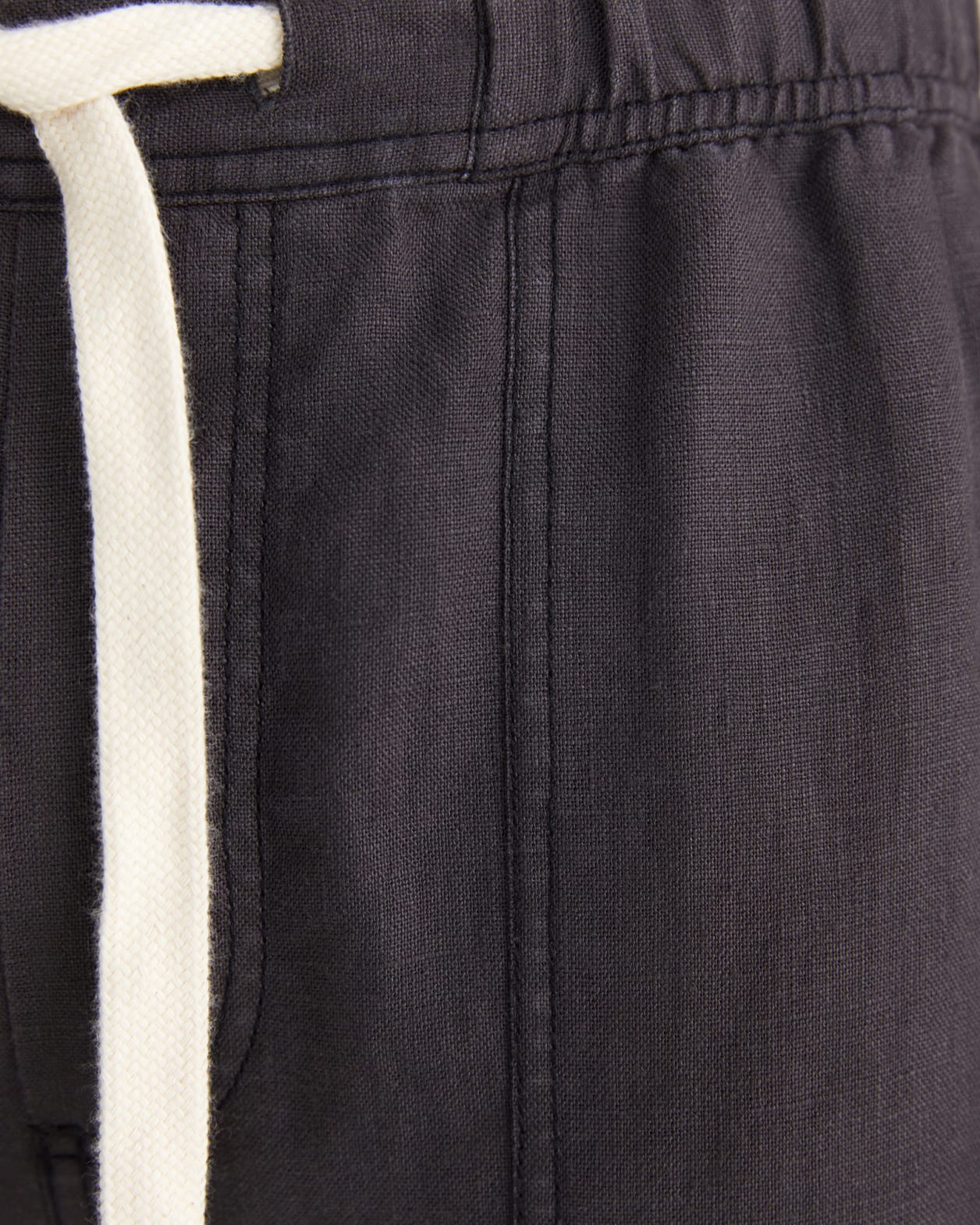 Elliot Linen Pants in WASHED BLACK