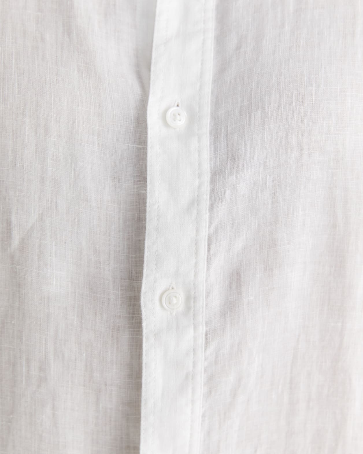 Palmer Short Sleeve Linen Shirt in WHITE