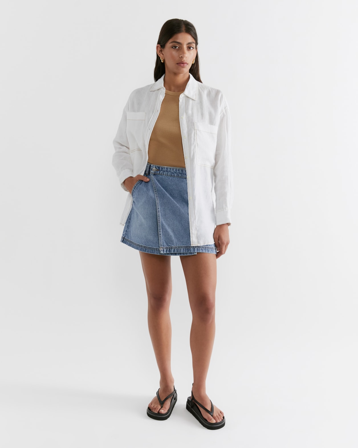 Anais Mini Denim Skirt | JAG