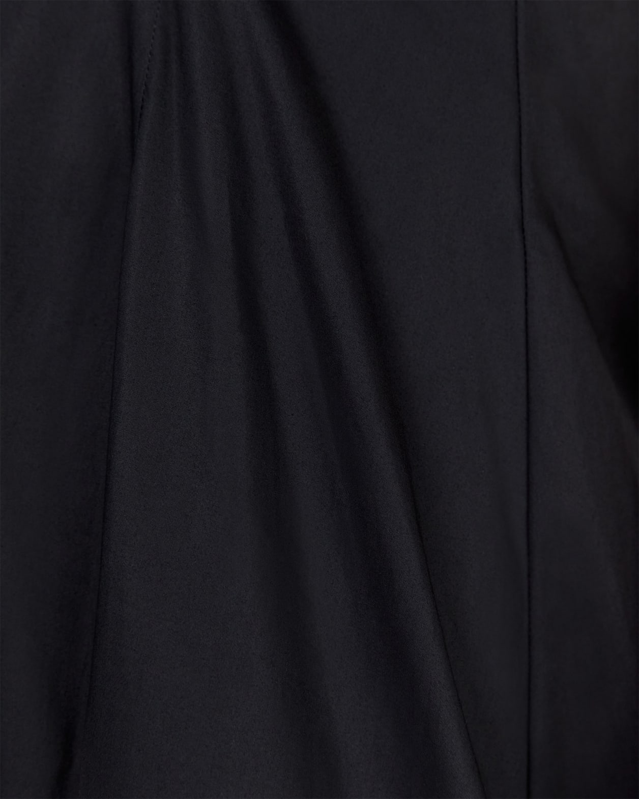 Organic Cotton V Strappy Dress in BLACK