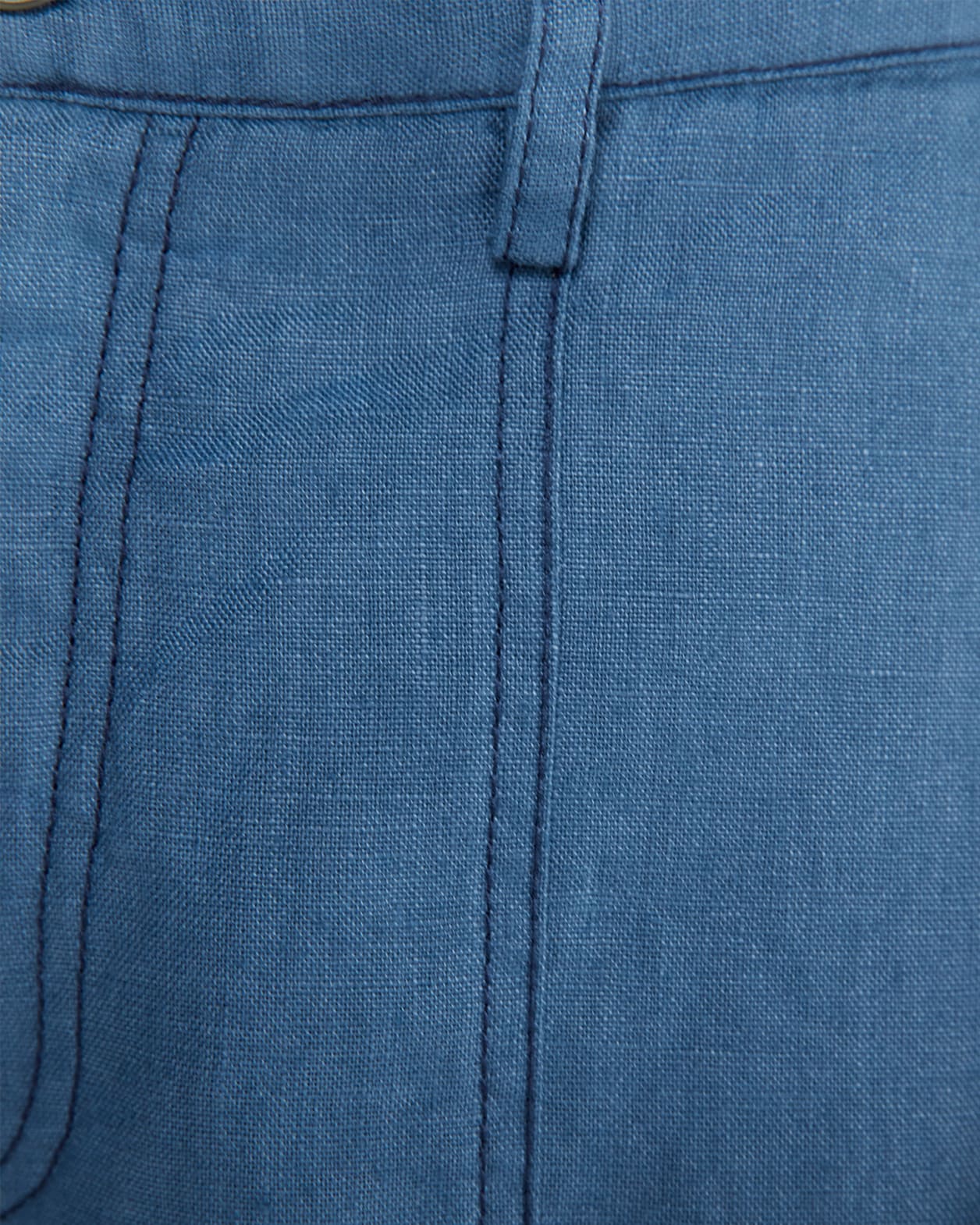 Arlo Linen Short in STORM BLUE
