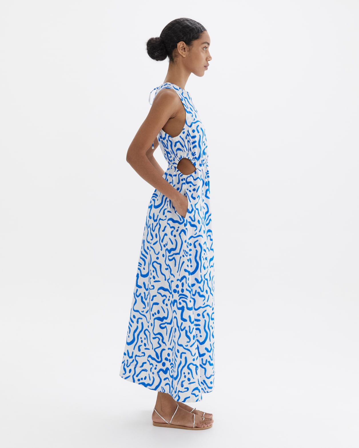 Kaia Yawa Li Cutout Dress in SEA BLUE