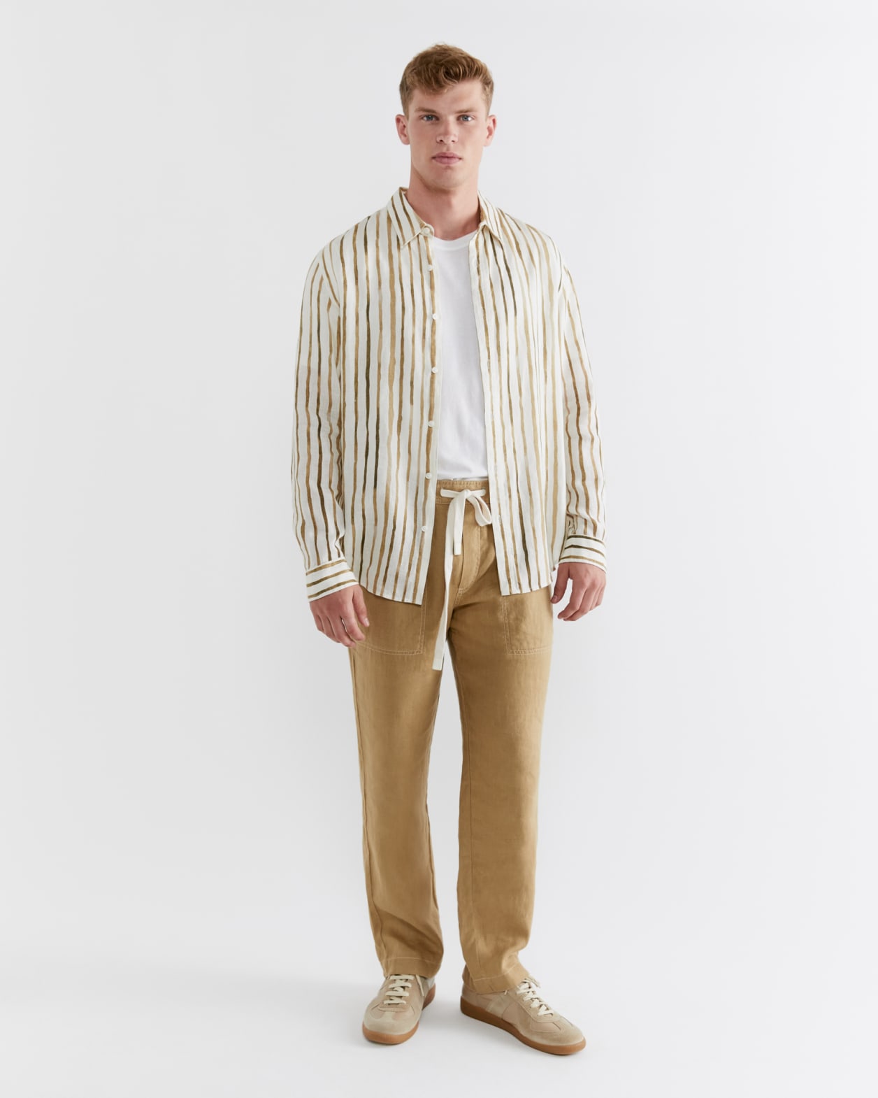 Hux Linen Riviere Shirt in ANTIQUE