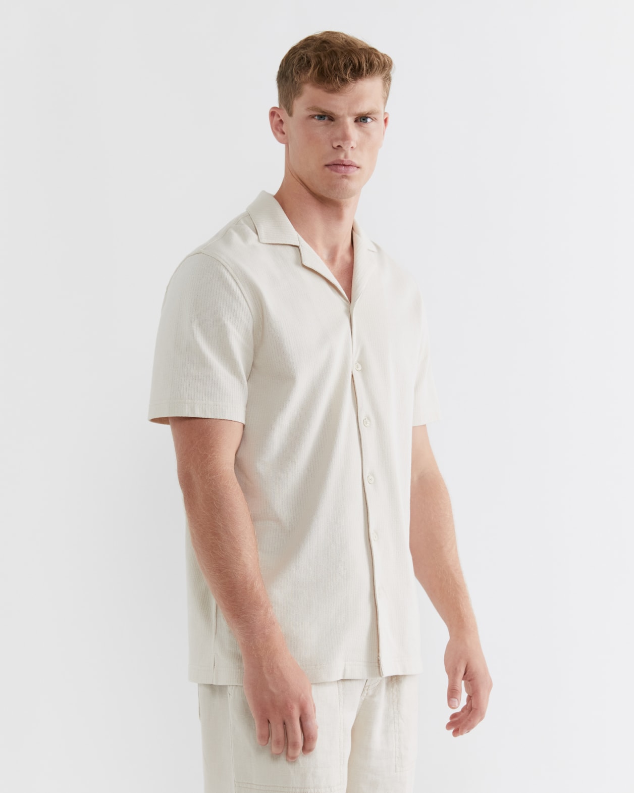 Francis Textured Cotton Shirt | JAG