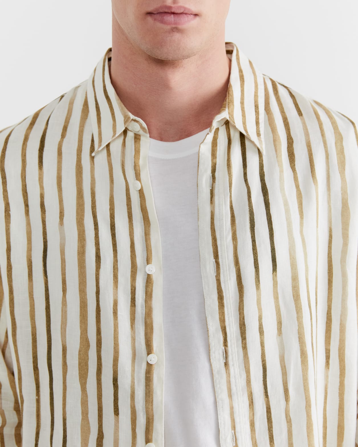 Hux Linen Riviere Shirt in ANTIQUE