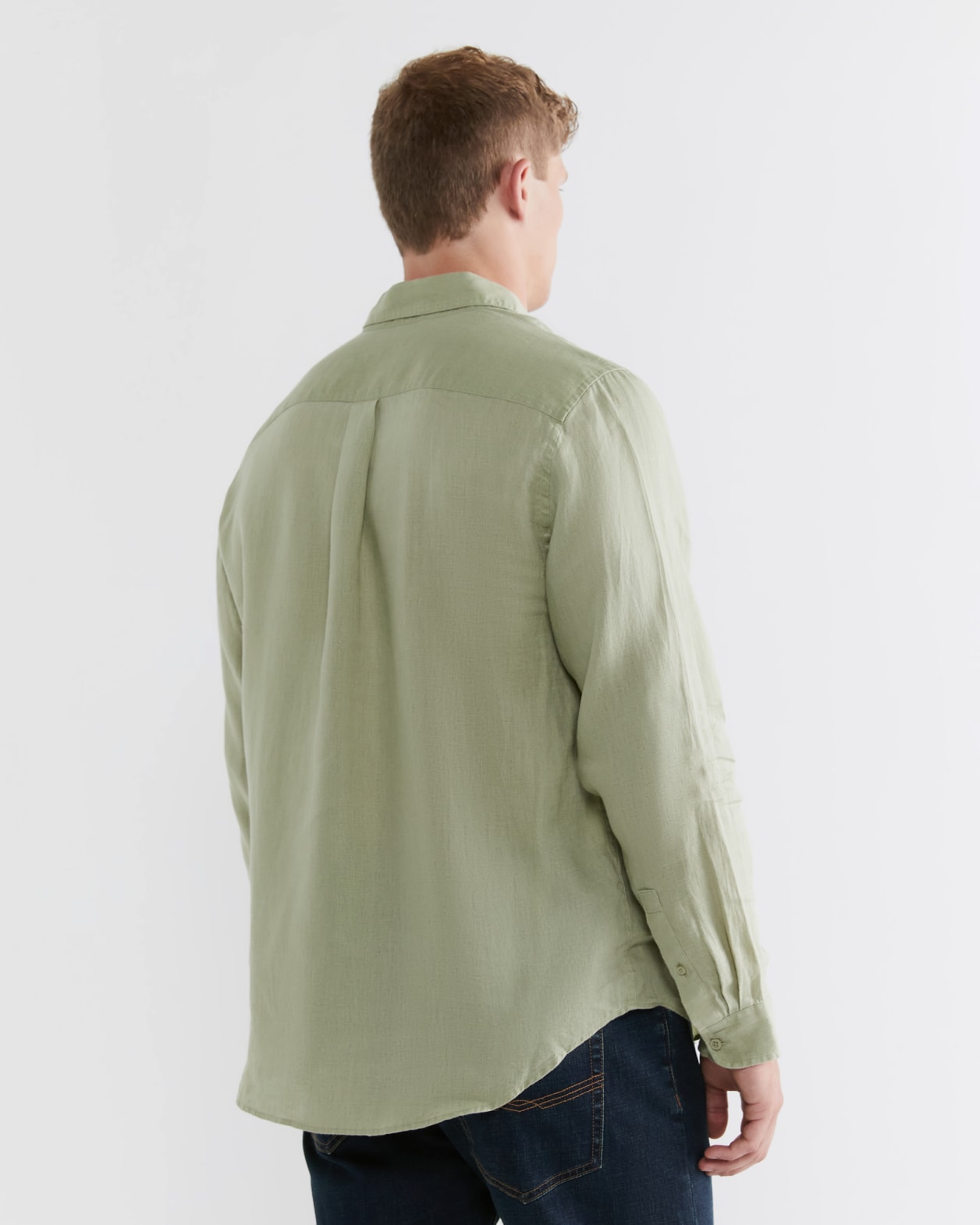 Hux Linen Shirt in OLIVE