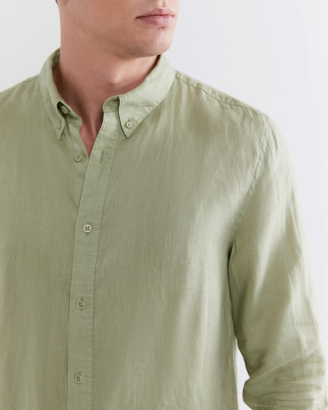 Hux Linen Shirt in OLIVE