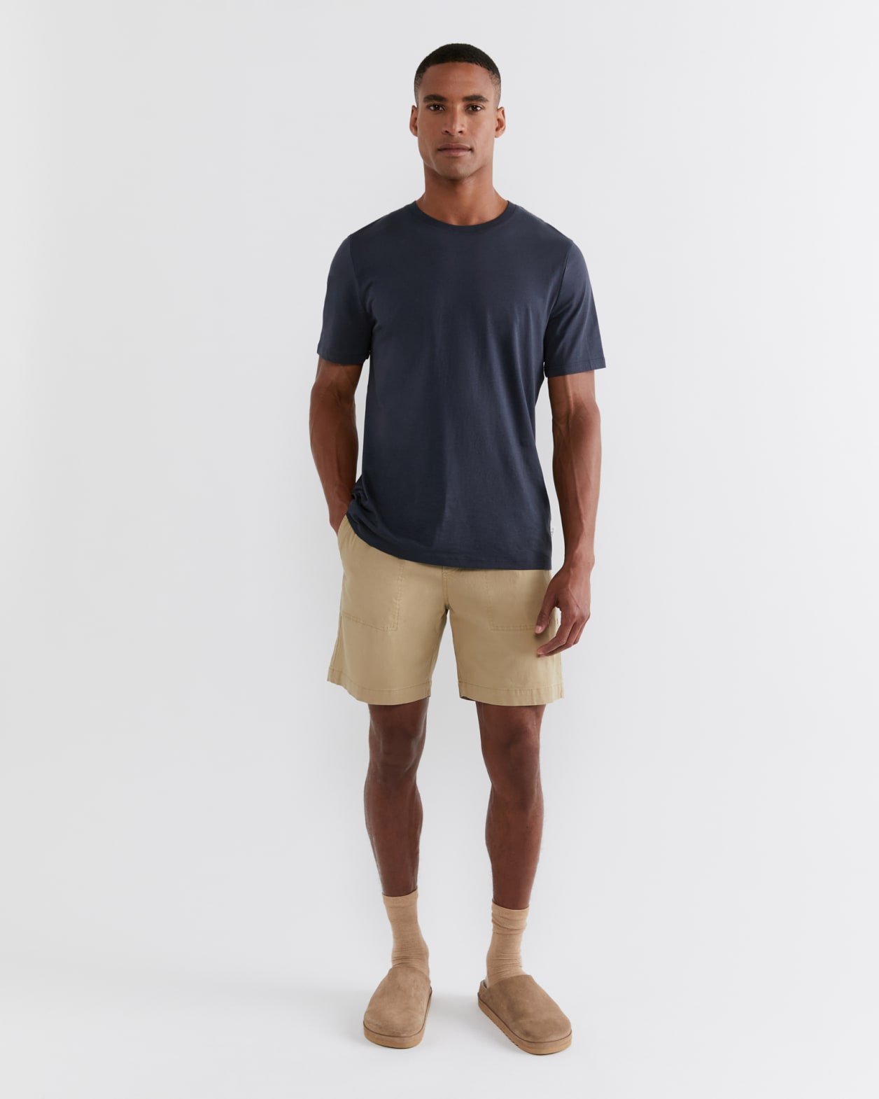 Max Cotton Stretch Short in SAND