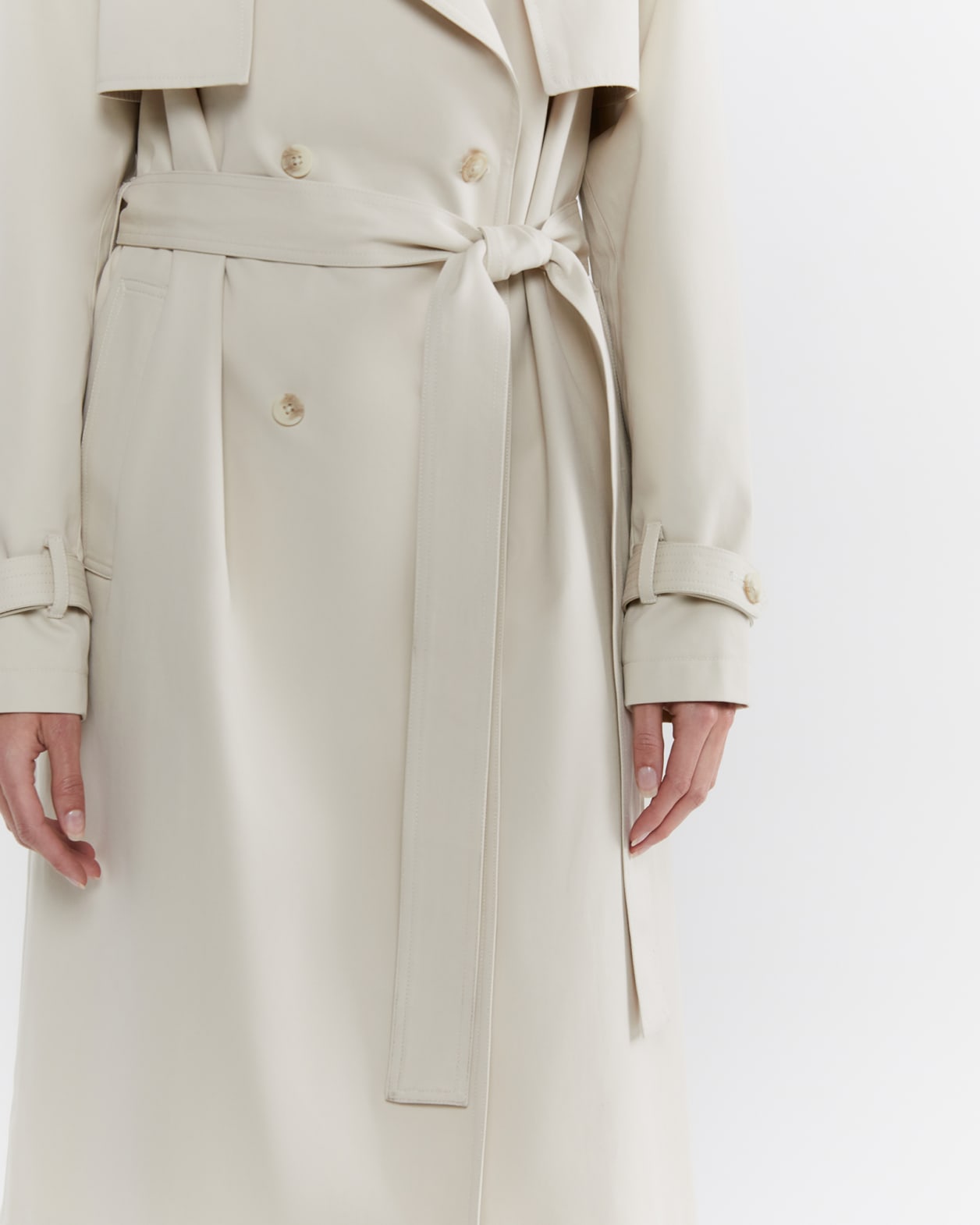 Layla Trench Coat in NATURAL