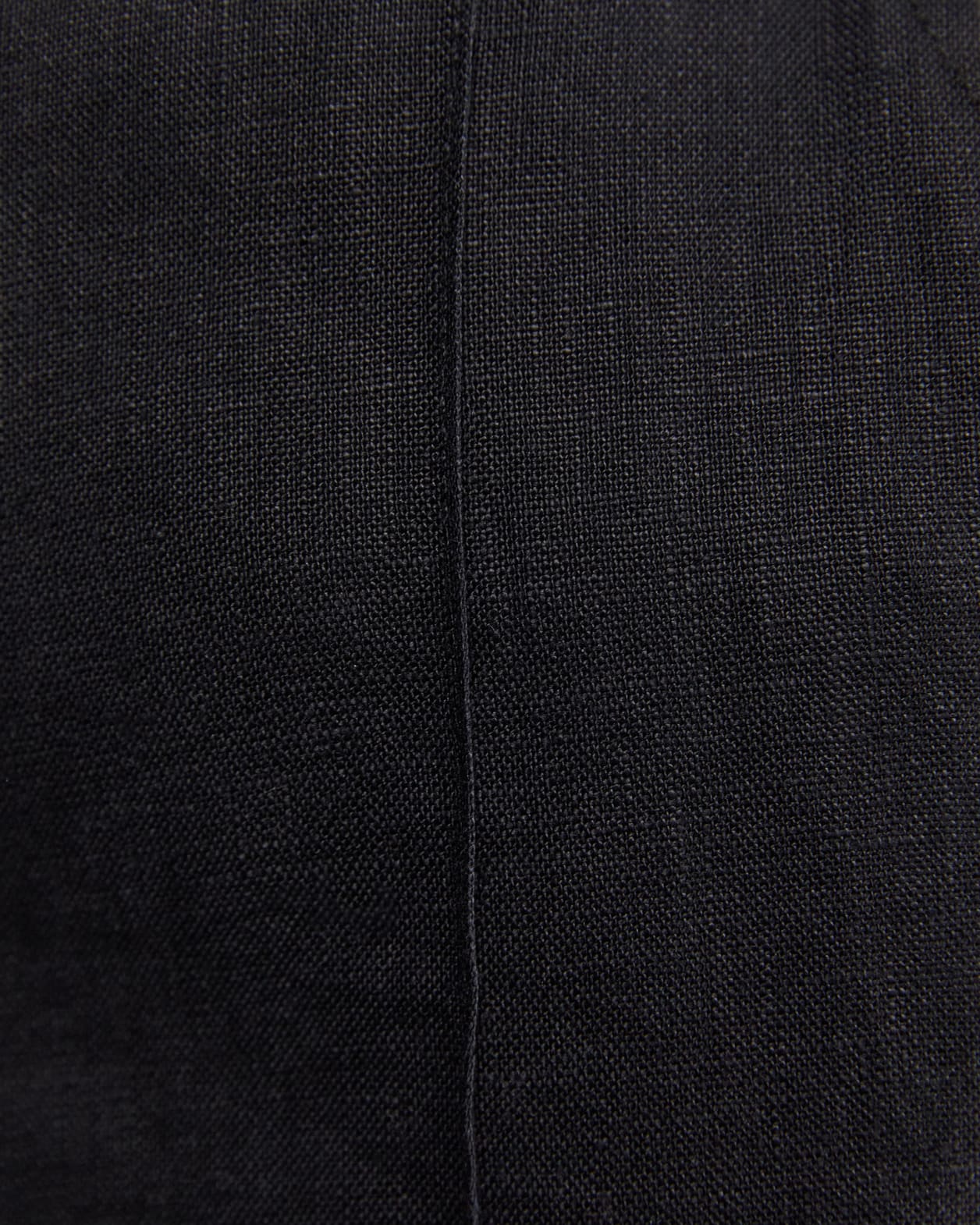 Kayla Linen Pintuck Pant in BLACK