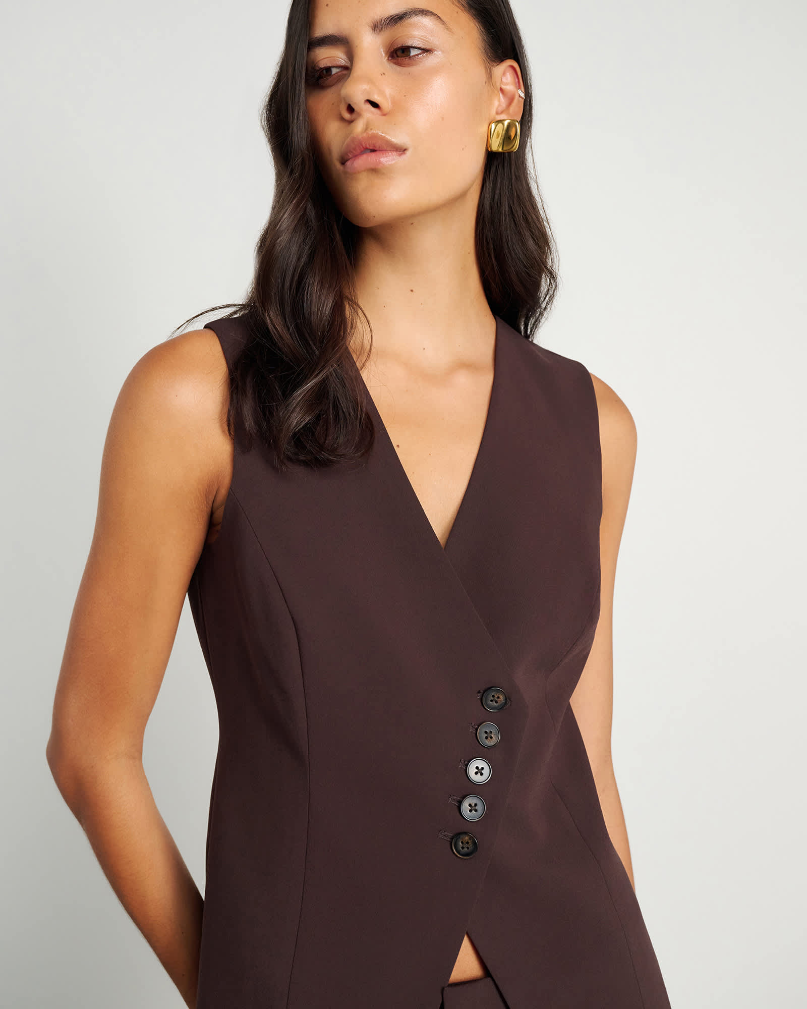 Gia Asymmetric Vest