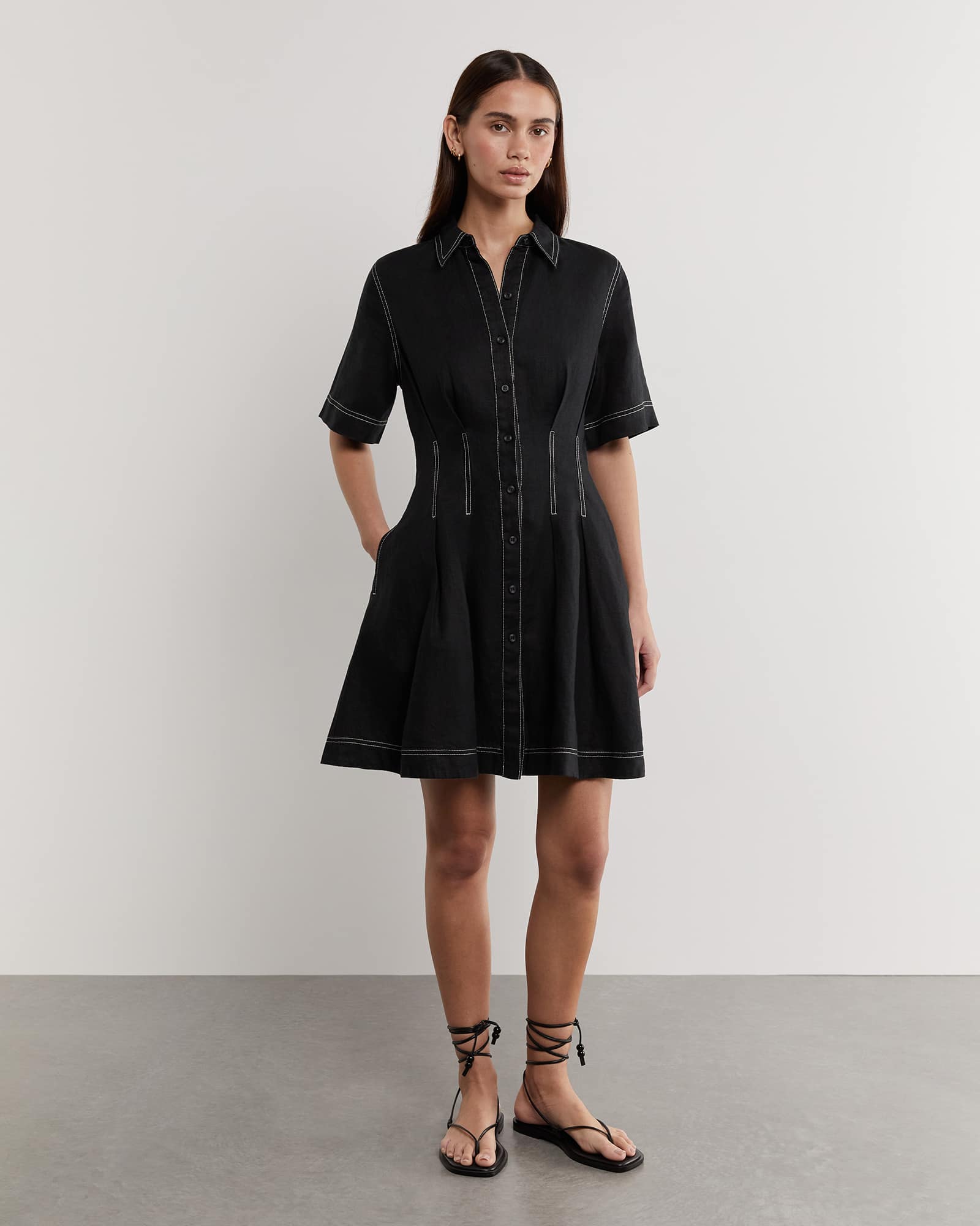 Bella Linen Dress